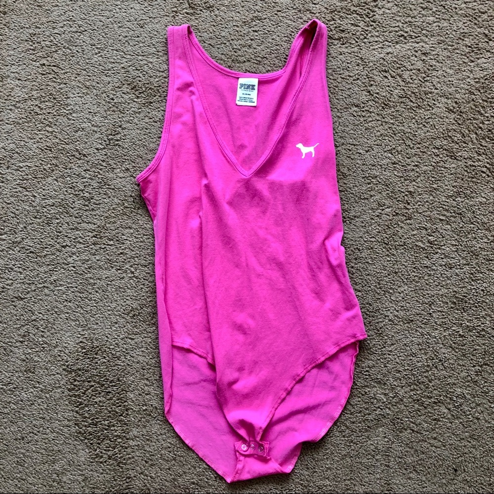 ❌SOLD❌ NWOT VS Pink Hot Pink Bodysuit